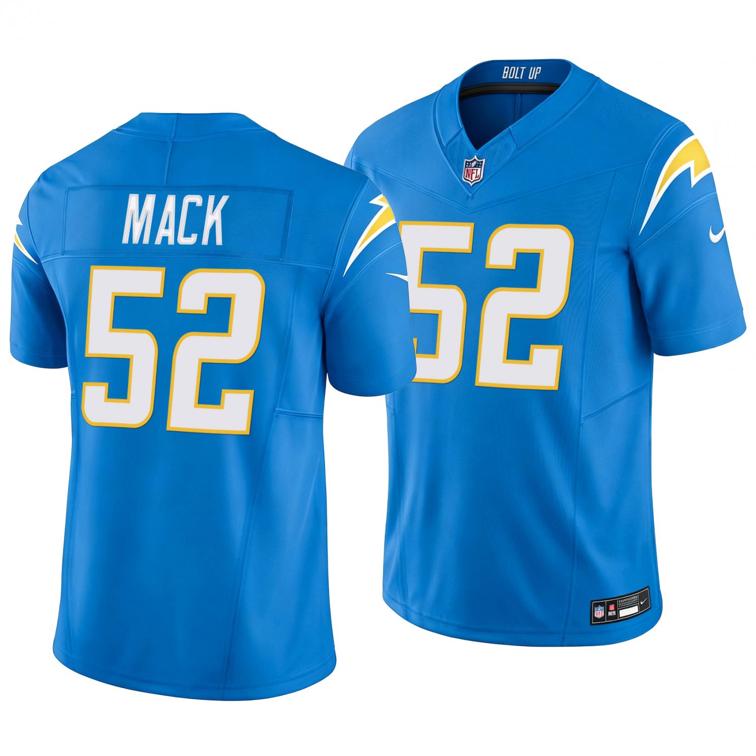 Los Angeles Chargers #52 Khalil Mack Powder Blue Men's&Youth Jersey