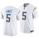 Los Angeles Chargers #5 Trey Lance White Men's&Youth Jersey