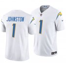 Los Angeles Chargers #1 Quentin Johnston White Men's&Youth Jersey