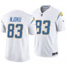 Los Angeles Chargers #83 David Njoku White Men's&Youth Jersey