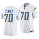 Los Angeles Chargers #70 Rashawn Slater White Men's&Youth Jersey