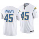 Los Angeles Chargers #45 Tuli Tuipulotu White Men's&Youth Jersey
