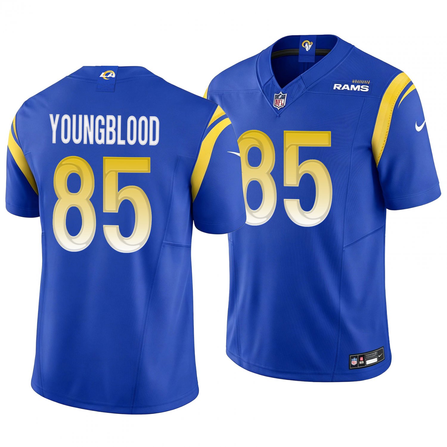 Los Angeles Rams #85 Jack Youngblood Royal Blue Men's&Youth Jersey