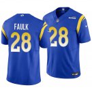 Los Angeles Rams #28 Marshall Faulk Royal Blue Men's&Youth Jersey