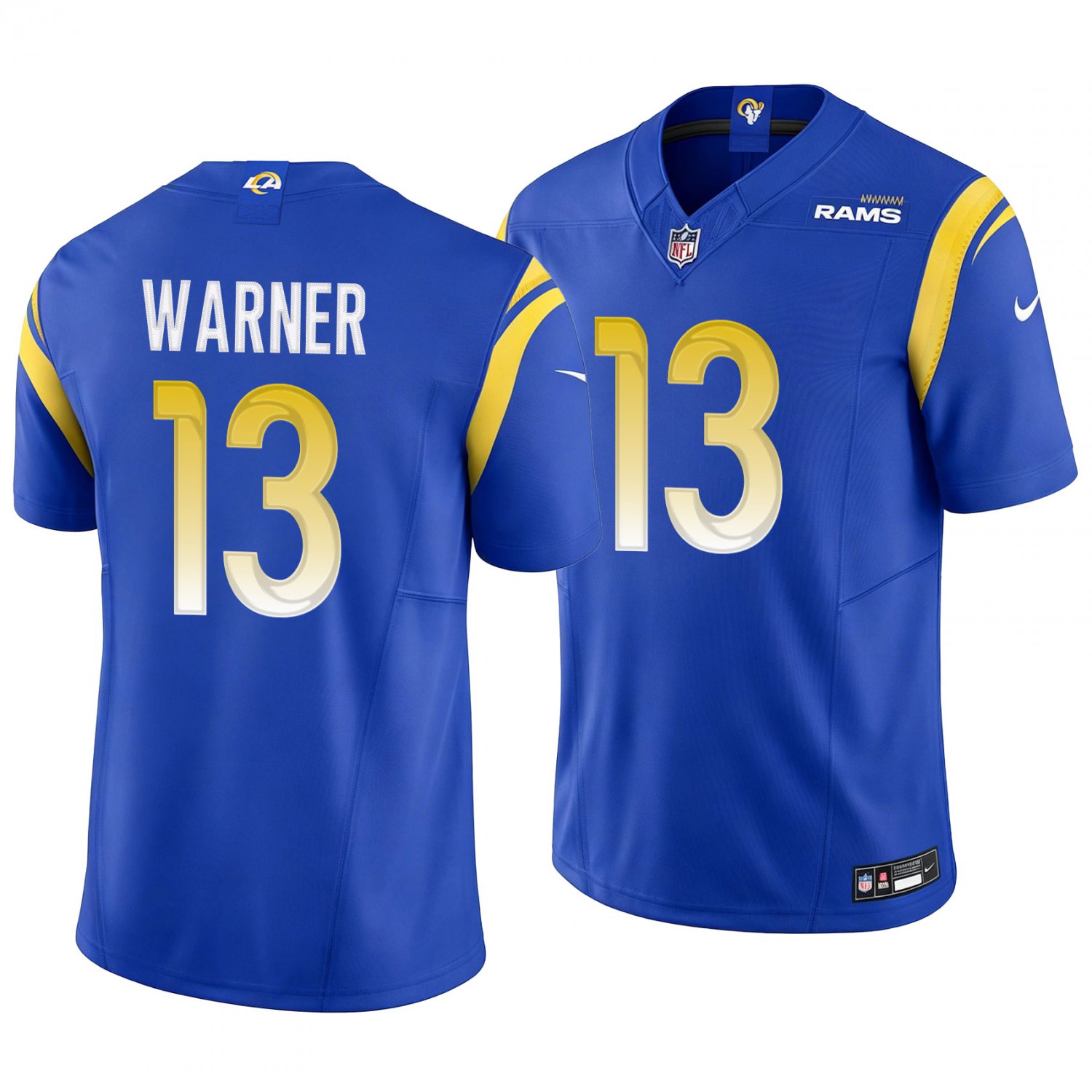 Los Angeles Rams #13 Kurt Warner Royal Blue Men's&Youth Jersey