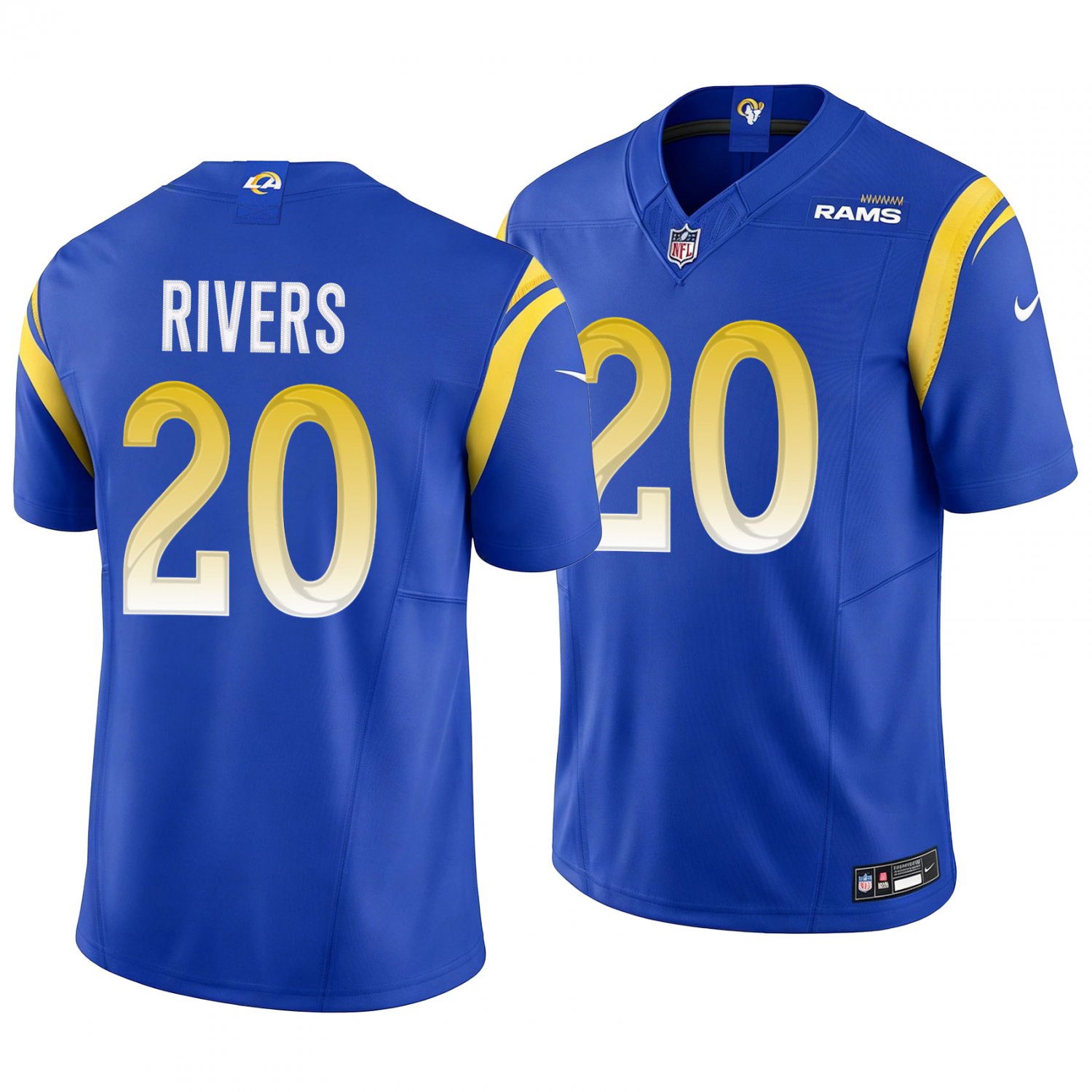 Los Angeles Rams #20 Ronnie Rivers Royal Blue Men's&Youth Jersey