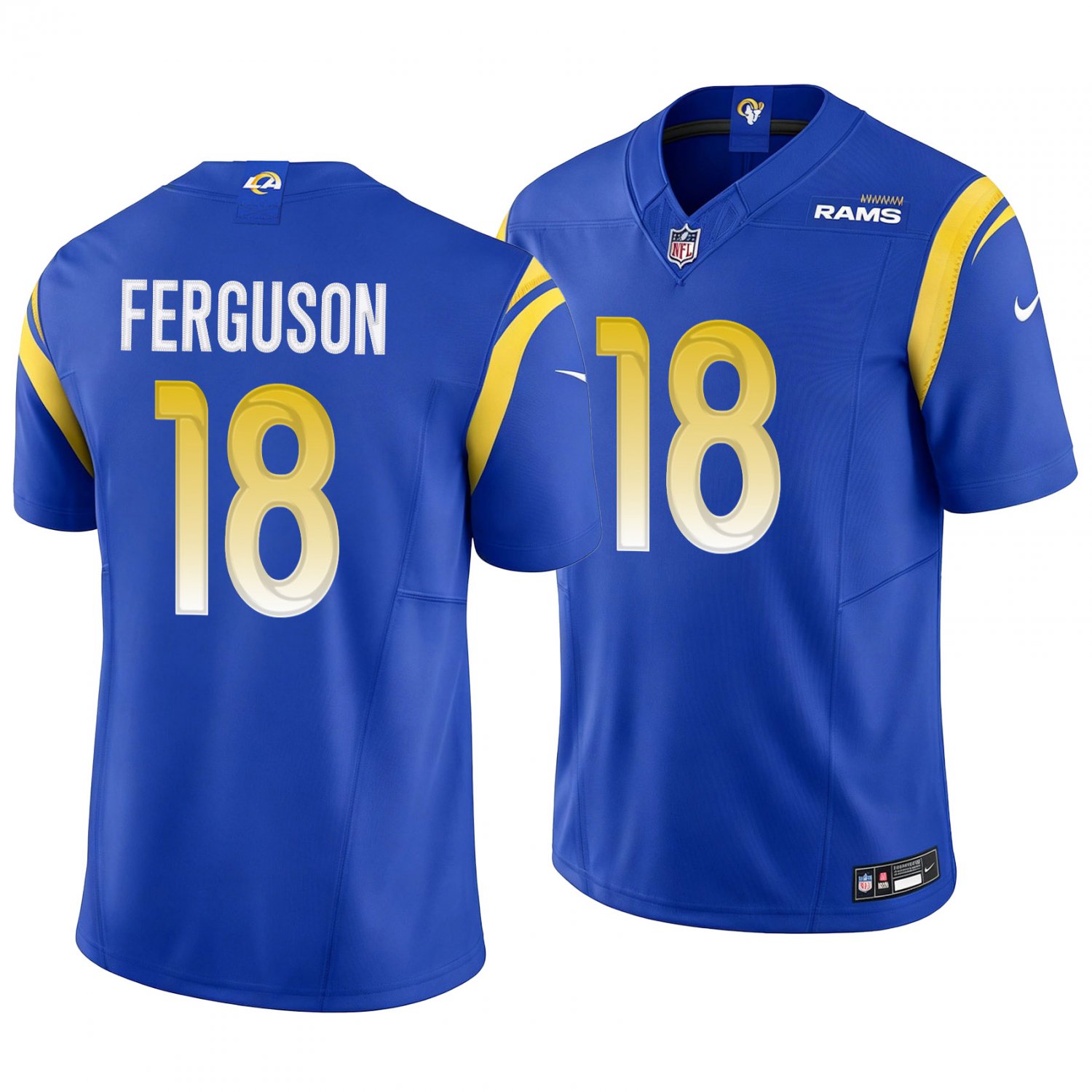 Los Angeles Rams #18 Terrance Ferguson Royal Blue Men's&Youth Jersey