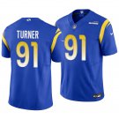 Los Angeles Rams #91 Kobie Turner Royal Blue Men's&Youth Jersey