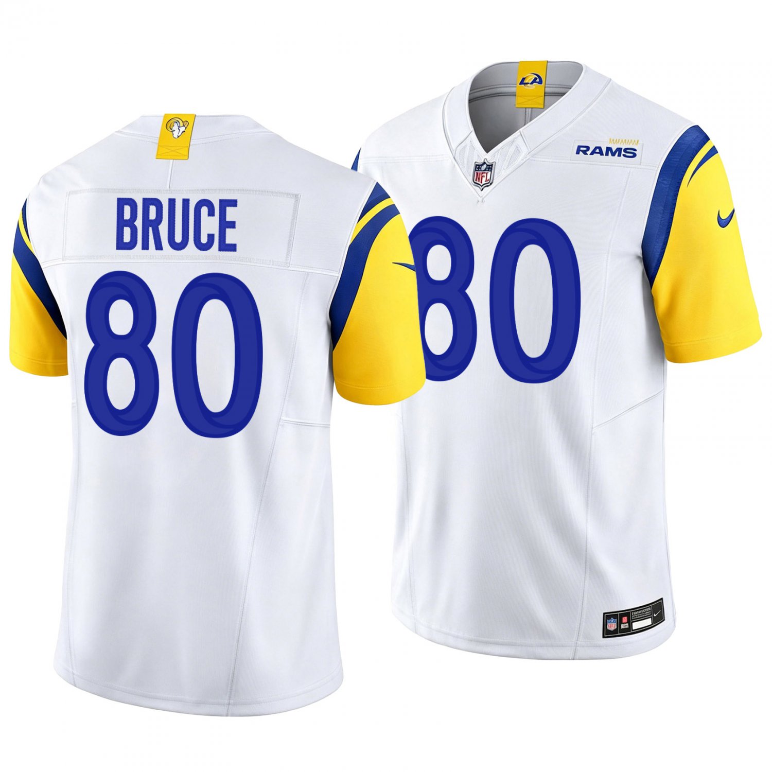 Los Angeles Rams #80 Isaac Bruce White Men's&Youth Jersey