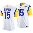Los Angeles Rams #15 Ty Simpson White Men's&Youth Jersey
