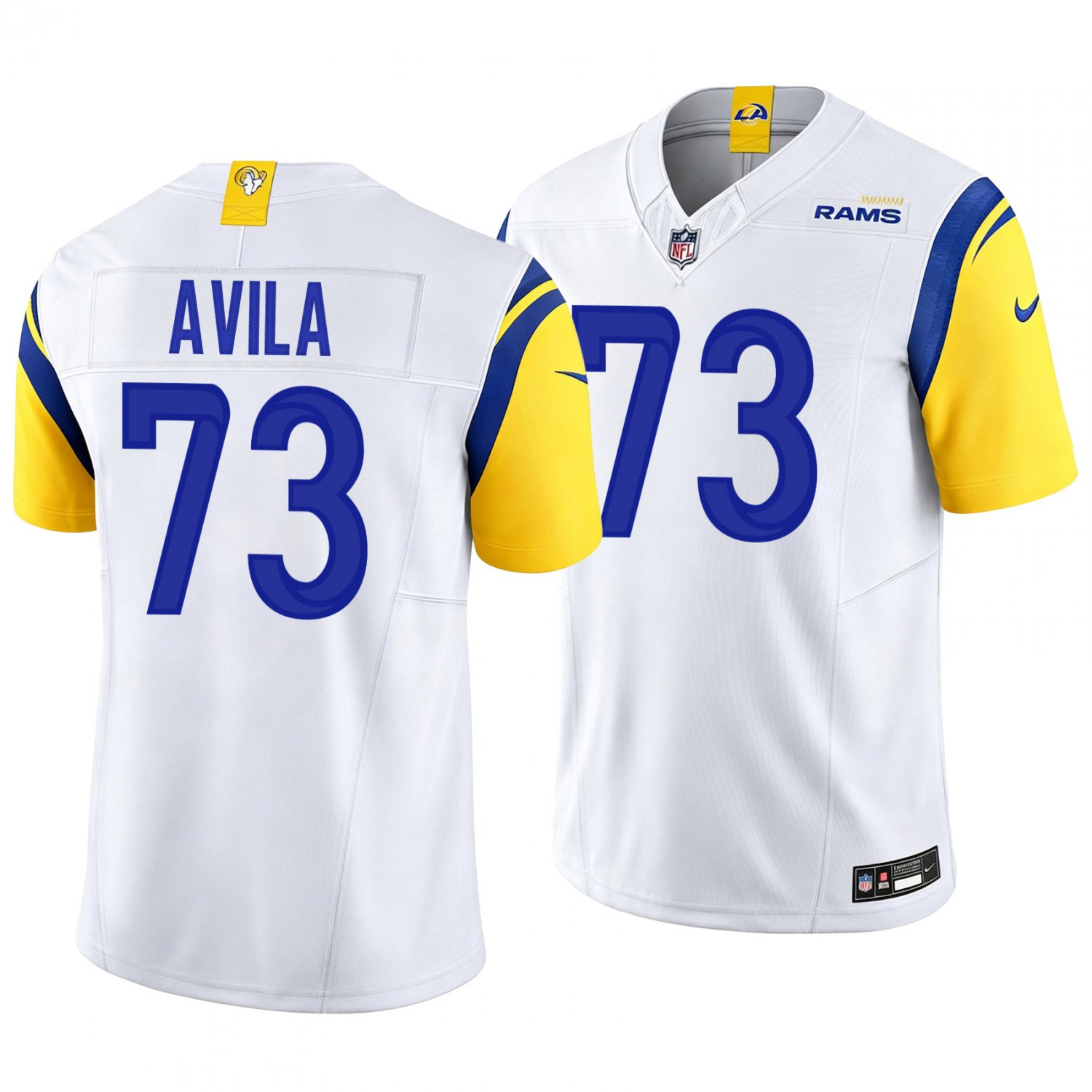 Los Angeles Rams #73 Steve Avila White Men's&Youth Jersey