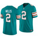 Miami Dolphins #2 Malik Willis Aqua Throwback Men's&Youth Jersey