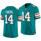 Miami Dolphins #14 Quinn Ewers Aqua Throwback Men's&Youth Jersey