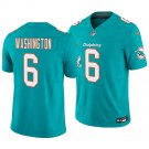 Miami Dolphins #6 Malik Washington Aqua Men's&Youth Jersey