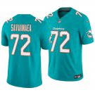 Miami Dolphins #72 Jonah Savaiinaea Aqua Men's&Youth Jersey