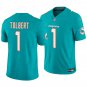 Miami Dolphins #1 Jalen Tolbert Aqua Men's&Youth Jersey
