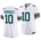 Miami Dolphins #10 Jacob Rodriguez White Throwback Men's&Youth Jersey