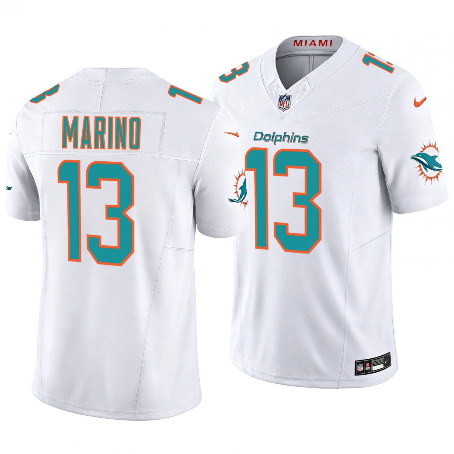 Miami Dolphins #13 Dan Marino White Men's&Youth Jersey