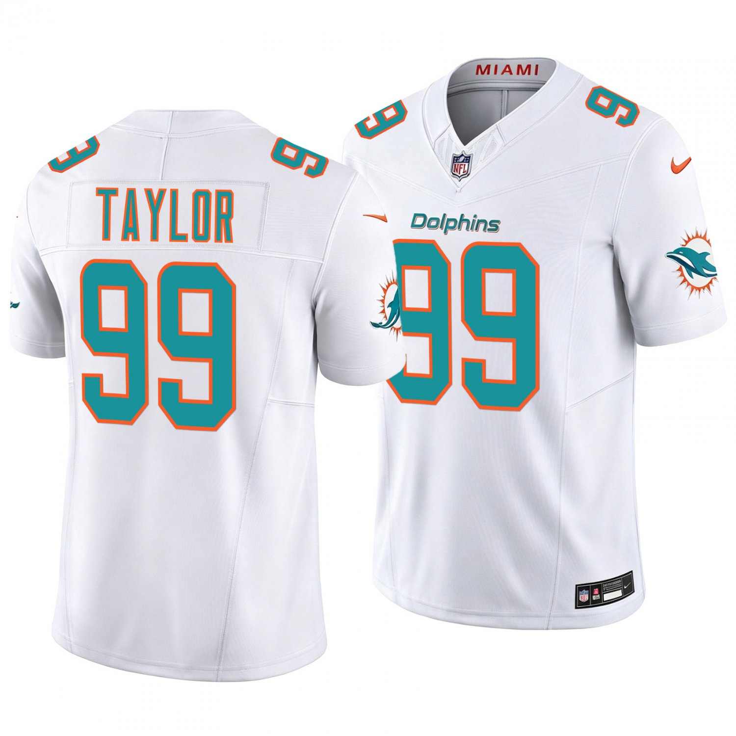 Miami Dolphins #99 Jason Taylor White Men's&Youth Jersey