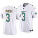 Miami Dolphins #3 Chris Johnson White Men's&Youth Jersey