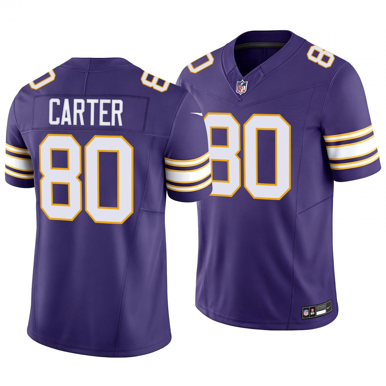 Minnesota Vikings #80 Cris Carter Purple Classic Men's&Youth Jersey