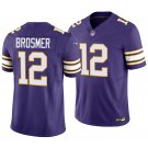 Minnesota Vikings #12 Max Brosmer Purple Classic Men's&Youth Jersey