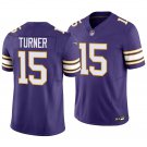 Minnesota Vikings #15 Dallas Turner Purple Classic Men's&Youth Jersey