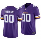 Minnesota Vikings #00 Custom Name And Number Purple Men's&Youth Jersey