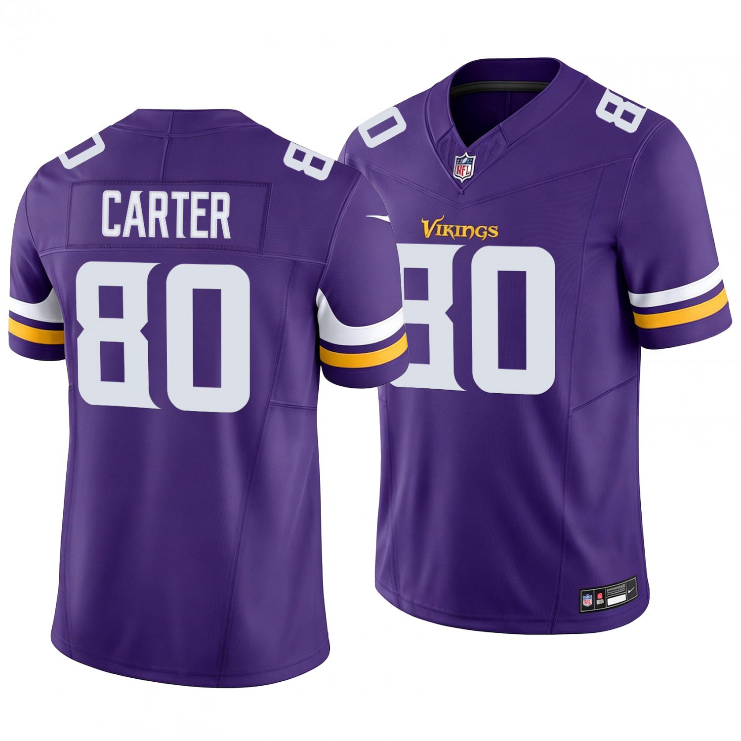 Minnesota Vikings #80 Cris Carter Purple Men's&Youth Jersey