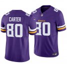 Minnesota Vikings #80 Cris Carter Purple Men's&Youth Jersey