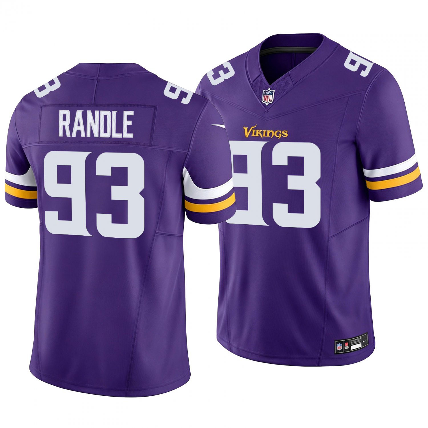 Minnesota Vikings #93 John Randle Purple Men's&Youth Jersey