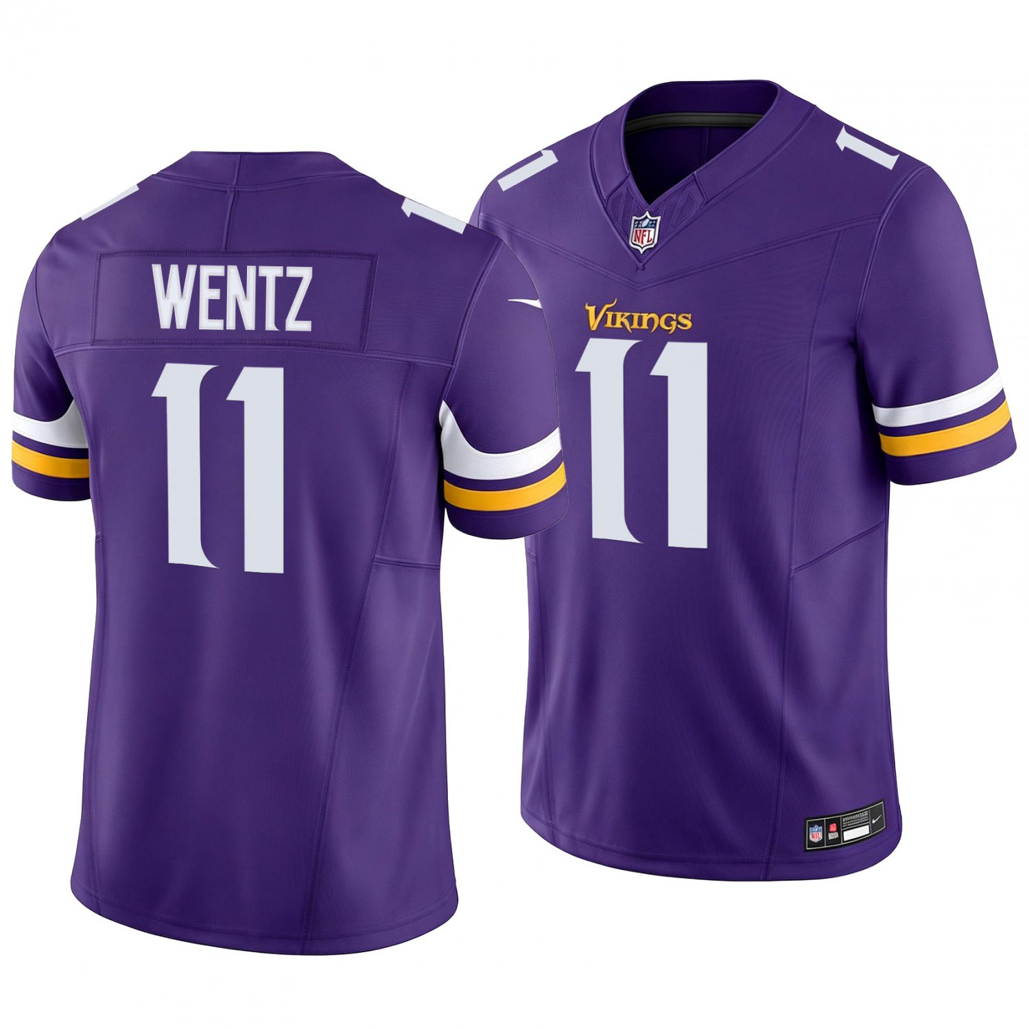 Minnesota Vikings #11 Carson Wentz Purple Men's&Youth Jersey