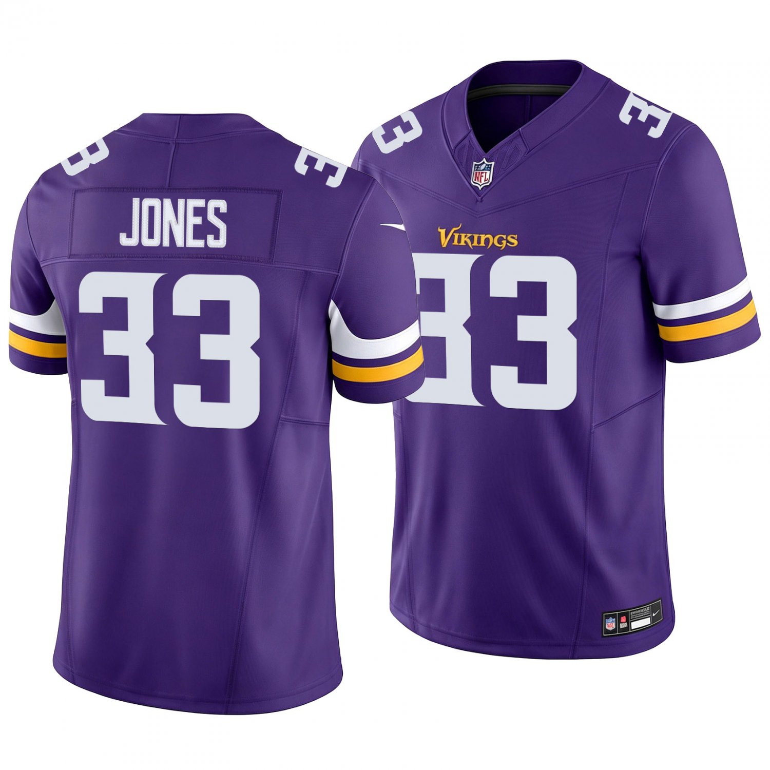 Minnesota Vikings #33 Aaron Jones Purple Men's&Youth Jersey