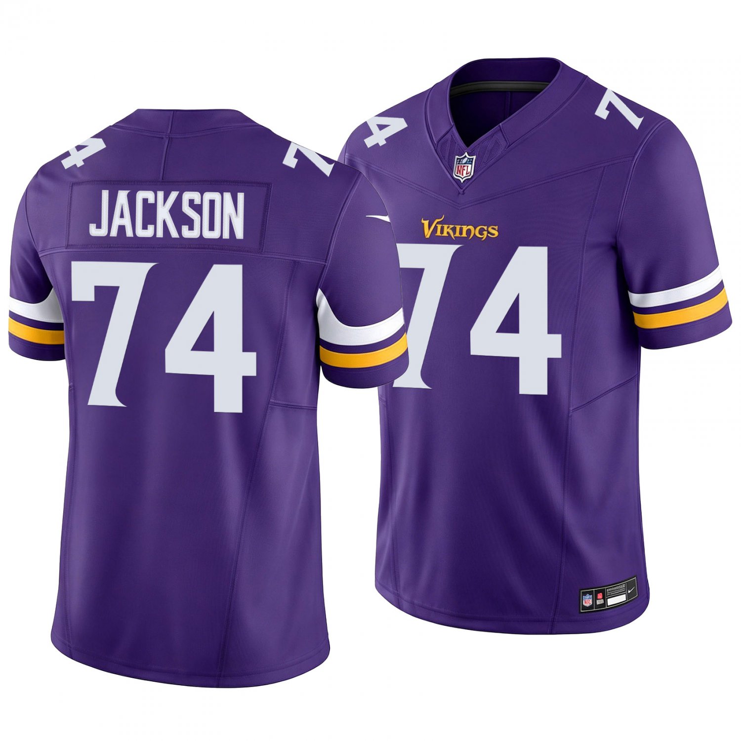 Minnesota Vikings #74 Donovan Jackson Purple Men's&Youth Jersey