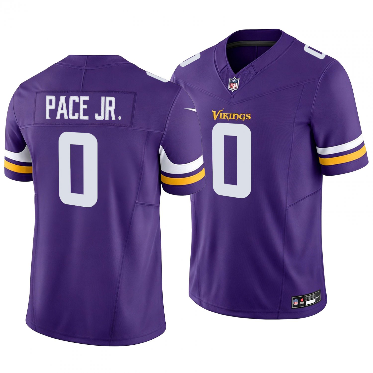 Minnesota Vikings #0 Ivan Pace Jr. Purple Men's&Youth Jersey