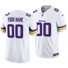 Minnesota Vikings #00 Custom Name And Number White Men's&Youth Jersey