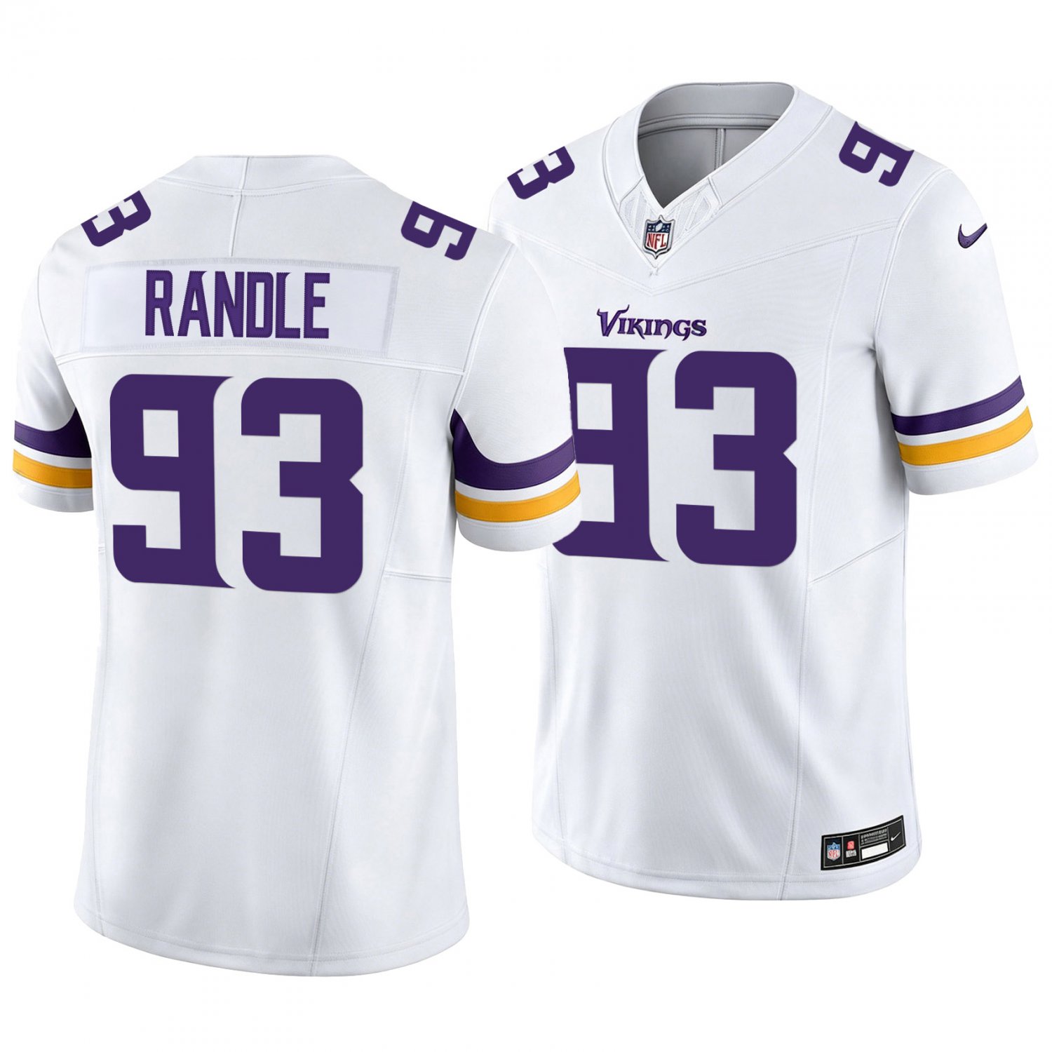 Minnesota Vikings #93 John Randle White Men's&Youth Jersey