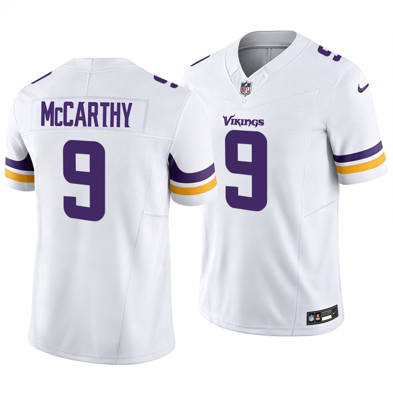 Minnesota Vikings #9 J.J. McCarthy White Men's&Youth Jersey