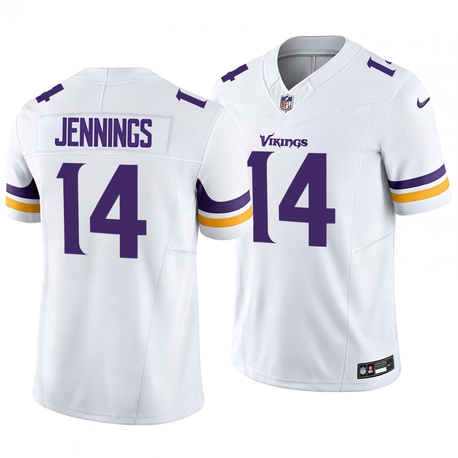 Minnesota Vikings #14 Jauan Jennings White Men's&Youth Jersey