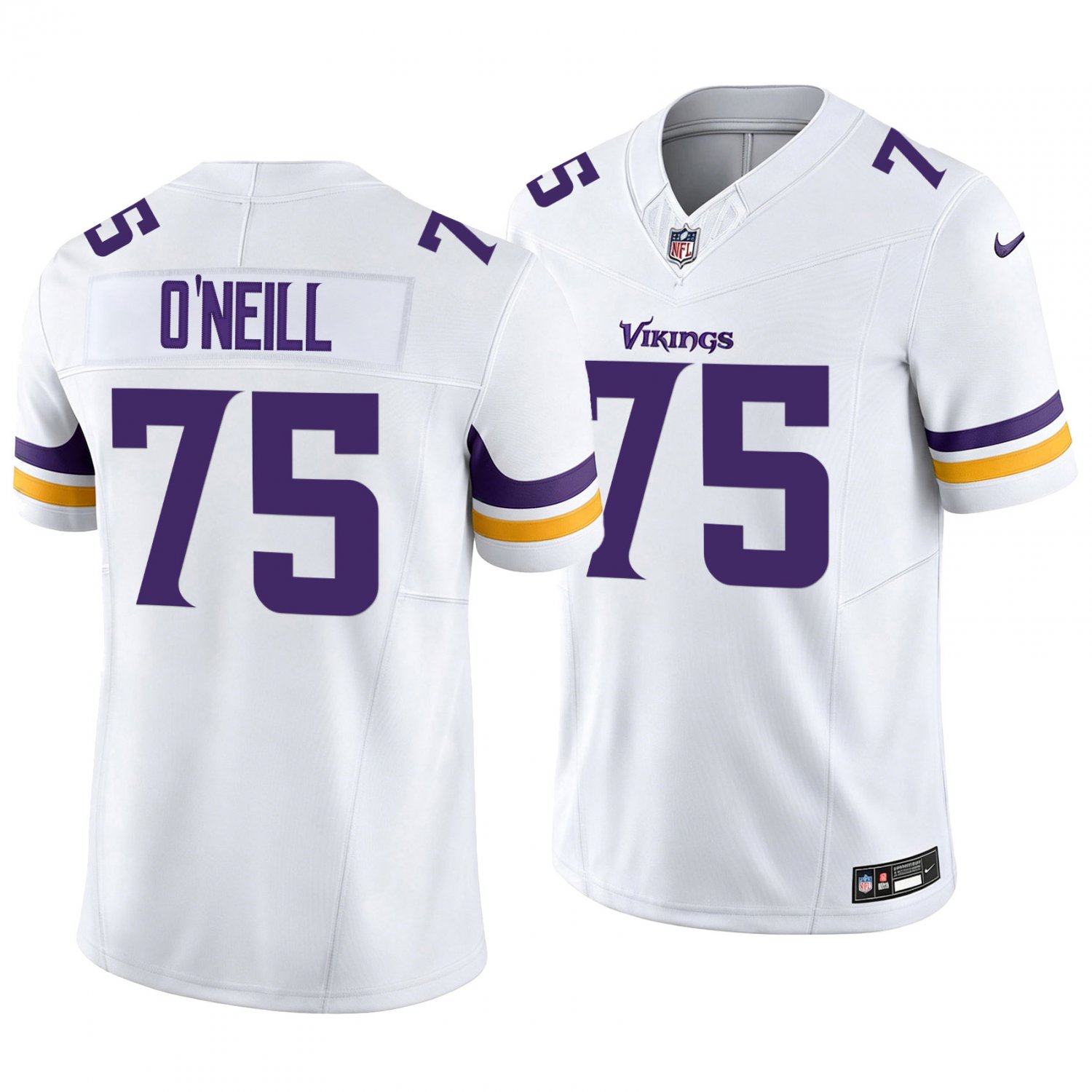 Minnesota Vikings #75 Brian O'Neill White Men's&Youth Jersey