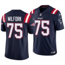 New England Patriots #75 Vince Wilfork Navy Men's&Youth Jersey