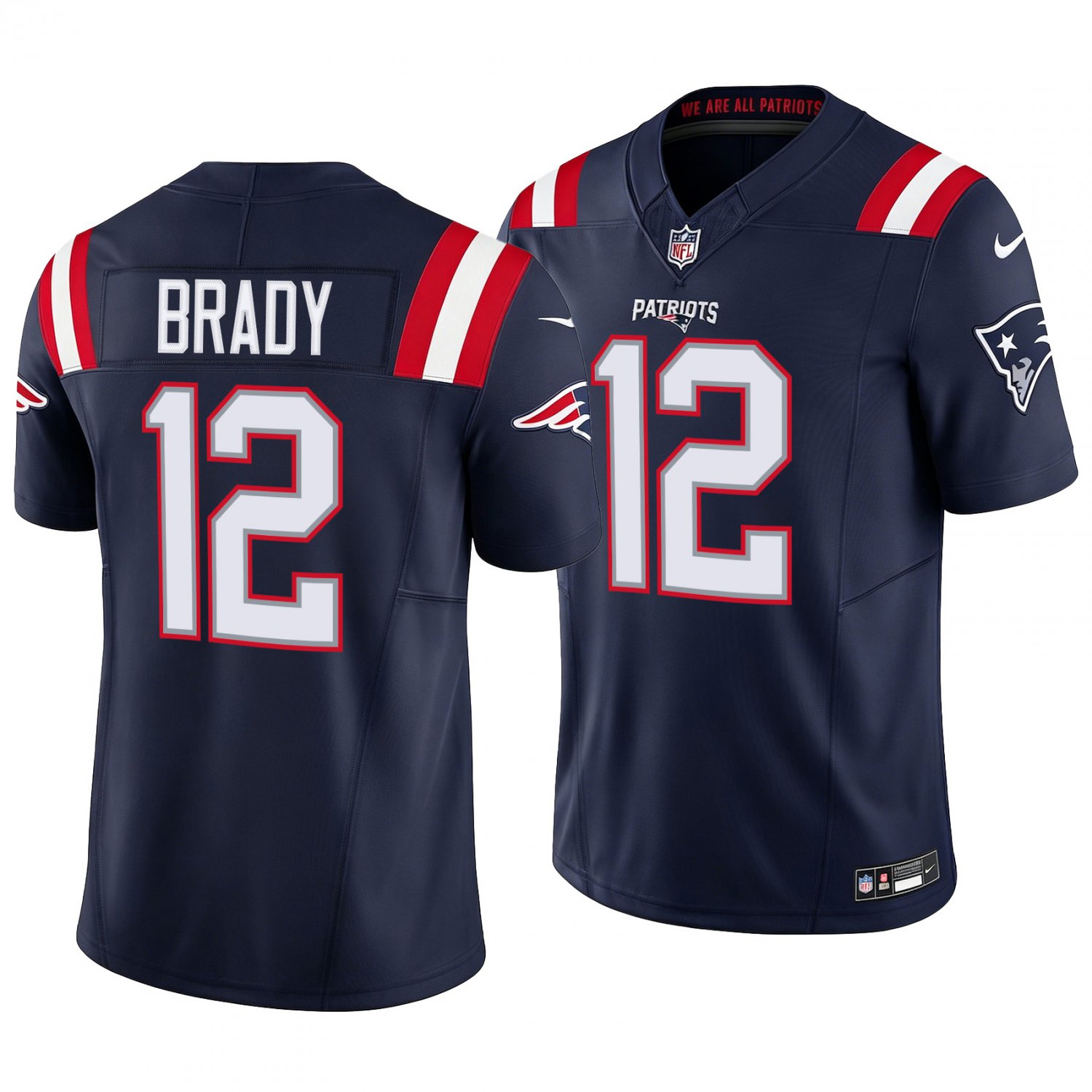 New England Patriots #12 Tom Brady Navy Men's&Youth Jersey