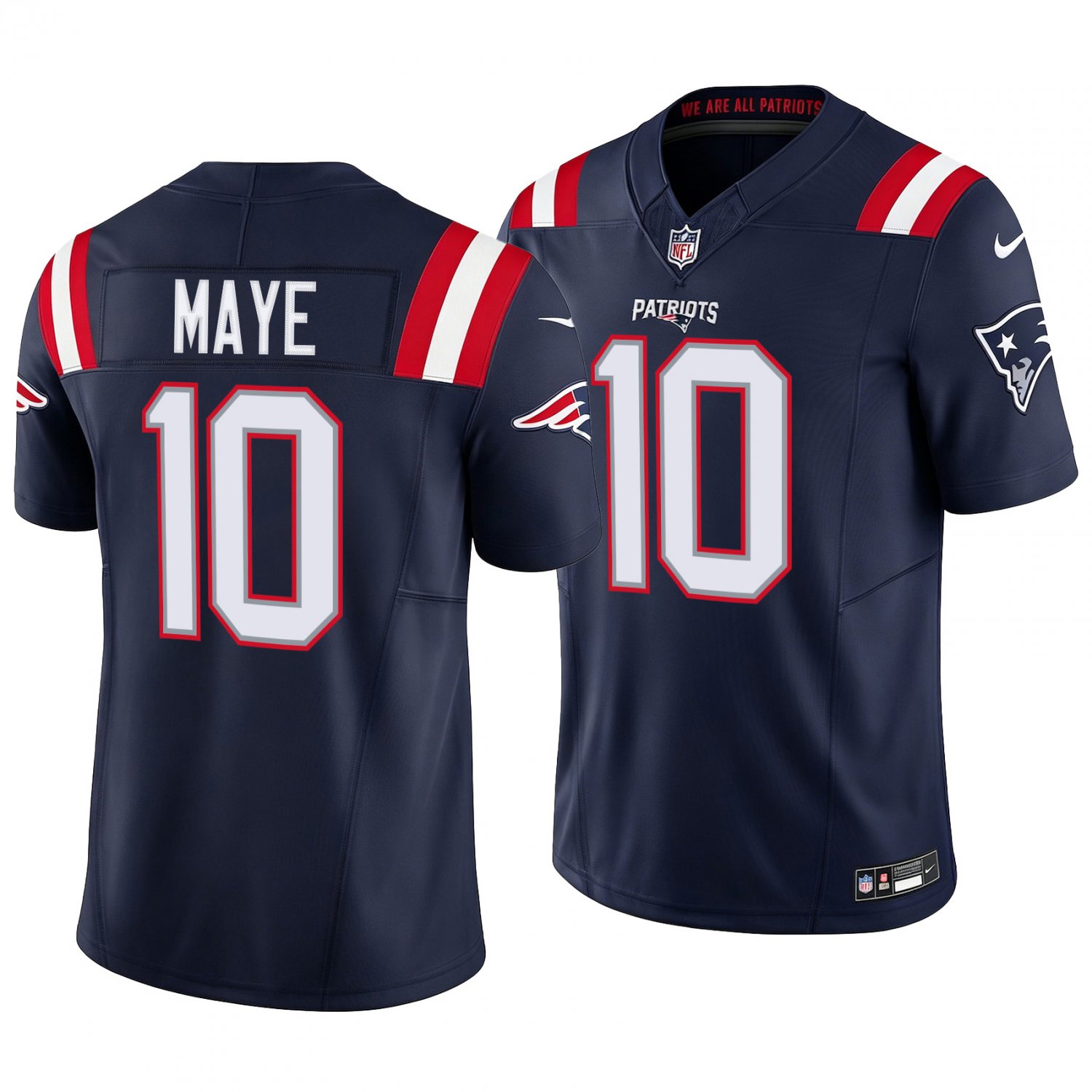 New England Patriots #10 Drake Maye Navy Men's&Youth Jersey