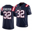 New England Patriots #32 TreVeyon Henderson Navy Men's&Youth Jersey