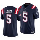 New England Patriots #5 Dre'Mont Jones Navy Men's&Youth Jersey
