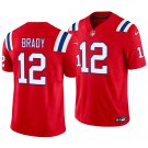 New England Patriots #12 Tom Brady Red Men's&Youth Jersey
