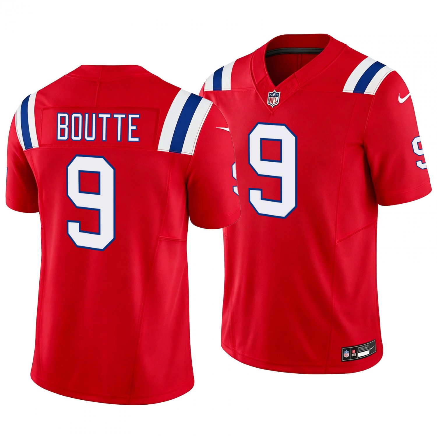 New England Patriots #9 Kayshon Boutte Red Men's&Youth Jersey