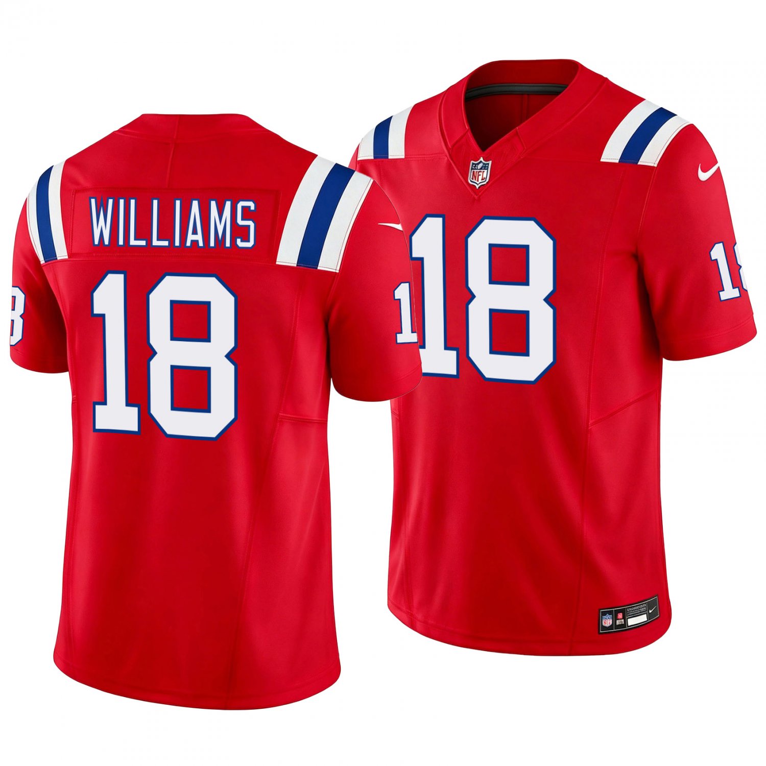 New England Patriots #18 Kyle Williams Red Men's&Youth Jersey
