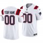 New England Patriots #00 Custom Name And Number White Men's&Youth Jersey