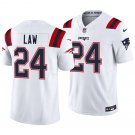 New England Patriots #24 Ty Law White Men's&Youth Jersey